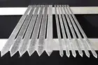 12 x Flat Aluminium Adana Chicken Lamb Pork Beef Shish Kebab Charcoal Skewers