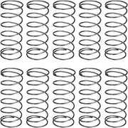 uxcell 20Pcs Compression Spring, 20mm OD, 1.2mm Wire Size, 50mm Free Length, Spring Steel Construction Extended Mechanical Compression Springs for Shop and Home Repairs, Silver Tone