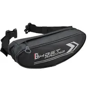 GHOST RACING Motorcycle Handlebar Crossbody Waist Bag Men Women Waterproof Fork Shoulder Travel Messenger Black Bag For Yamaha/Honda/Kawasaki/Suzuki/Ducati/KTM