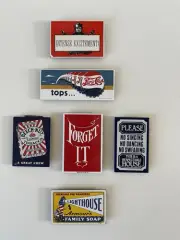 Vintage Style Refrigerator Magnets Retro Advertising Pepsi Beech Nut Set of 6