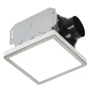 Homewerks 7105-10 Bathroom Fan Integrated LED Light Ceiling Mount Exhaust Ven...