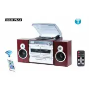 TECHPLAY ODCK110 RECORD PLAYER STEREO & KARAOKE SYSTEM BLUETOOTH CD CASSETTE NEW