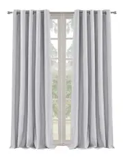 [Sherwood Home] Blockout Eyelet Curtain Pair in Grey
