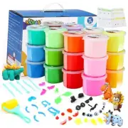 50G Air Dry Clay Kit-24 Colors Modeling Clay for Kids,Molding Clay Supplies