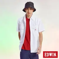 在飛比找蝦皮商城優惠-EDWIN 野戰短袖襯衫(米白色)-男款