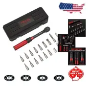 18 PCS Professional Torque Wrench Set with 1/4 Inch Drive - Safe and Reliable