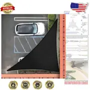 High-Quality Black Triangle Shade Sail 5' x 6' x 7.8' - Maximize Your Shade