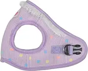 [Pinkaholic New York] Priya Vest Dog Harness (Step-in) Fashionable Cute Spring Summer Harness for Small Dogs, Violet, Large
