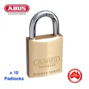 Abus Keyed Alike Padlocks x 10 8345KA Padlock. BULK LOT-Free Post In Australia