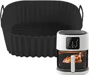 Reusable Air Fryer Liners, Air Fryer Silicone Basket, Square Silicone Oven Plate, Non-Stick Baking Tray Kitchen Cookware for Cake Grilling Pizza Cooking, Dishwasher Safe, Heat Resistant Food Grade