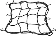 RIZGHWOY Bungee Net Tough Nylon Cargo Net for Motorcycles Electric Vehicles Conveniently Stored Compactly for Accessories (Black)