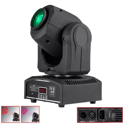 30W LED Beam Stage Light Moving Head 7 Colors 7 Gobo Patterns Pan Tilt DMX Auto