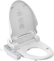 Cefito Bidet Toilet Seat, Electric Portable Toilets Cover Smart Wash Clean Seats Spray Set Home Travel Bathroom Attachment, with Self-Cleaning Nozzle Adjustable Temperature Position White
