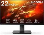 KOORUI 22N1 FHD 1080P Display 75HZ Ultra-Thin Bezel 22" Computer Monitor