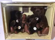 Steiff Chocolate Brown TeddyBear Collector’s Edition Genuine 4 Bear Set 1983