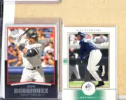 Alex Rodriguez-2 Card Lot-2008 UpperDeck Timeline+2000 SP Authentic-Yankees-NMMT