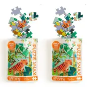 2x 48pc WerkShoppe Snax Jigsaw Puzzle 8x10in In The Jungle Children Game 5y+