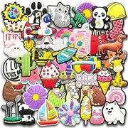 [Qimbytar] 25 50 100Pcs Random Bulk Shoe Charms Fit for Croc Clog Sandals Decoration, Cute Random Shoe Charms for Party Favor