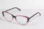 New Women's Eco by Modo Pink Striped Riga Cat Eye 55/15/140 Eyeglasses #905