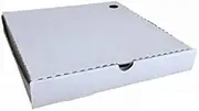 White/Kraft Corrugated Cardboard Pizza Boxes - 280mm - 40mm - 11 inch - Packet(100) - Takeaway, Food Packaging, Restaurant Supplies - Kent Paper