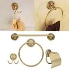 Towel Rack Copper Retro Style Storage Shelf Bath Towel Rack Home Decoration TO