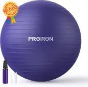 Anti-Burst Exercise Ball with Pump, Slip-Resistant for Yoga, Pilates & Therapy