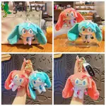 JARRED 初音未來鑰匙圈,Q 版卡通毛絨初音未來鑰匙扣,可愛動漫娃娃毛絨 MEIKO 初音未來吊墜背包裝飾