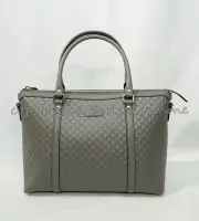 Gucci Micro Guccissima Margaux Satchel/Shoulder Bag in Grey 449656 BMJ1G 1226