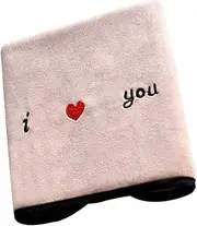 [LABRIMP] Hand Towel for Bathroom Large Size 75x150cm Soft Fiber Material i Love You Pattern Perfect for Man Woman Easy to Clean