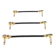 3 Pcs Audio Line Guitar Cable Instrument Patch Cables Effector Cord
