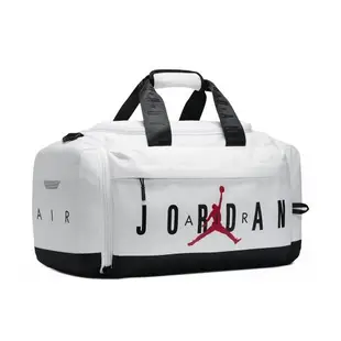 Nike 健身包 Jordan Velocity 白 紅 多夾層 大空間 可調背帶 旅行袋 運動包 JD2423006AD-002