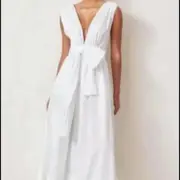 Bec and Bridge ST. SILVIE MIDI DRESS white size 6 never worn with tags.