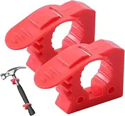 2X Shovel Mount Roof Rack Rubber Clamps Shovel Holder Clamp for Roof Rack Quick Release Axe Holder Mount Kit for 1.2 to 1.6 Inches Diameter Tool Handles