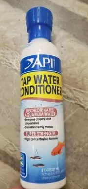 API Tap Water Conditioner Removes Chlorine Detoxifies Heavy Metals - 8 oz Bottle