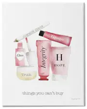 Stupell Industries Inspirational Words Fashion Cosmetics Things Cant Buy Quote Stretched Canvas Wall Art by Mercedes Lopez Charr
