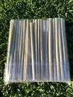 Bamboo Straw 23 cm long Reusable 50 Pack 2 Cleaning Brushes rounded edge sides