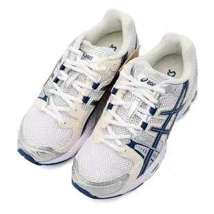 Asics GEL-NIMBUS 9 銀米白藍 運動 休閒鞋 女款 J2351【新竹皇家1202-A278-108】