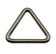 Silvery 1.5" Inner Lenght of Base Line Equilateral Triangle Buckle Triangle