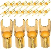 Tofficu 20pcs U Shaped Audio Connector Terminal Block for Subwoofer Amplifier Durable Easy Install for Car Home Audio Systems Stable Sound Transmission