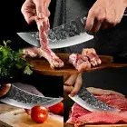 Boning Knife Butcher Knife Cleaver Knife Forged Serbian Chef Knife Outdoor Tool