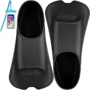 Swim Fins, Swim Training Fins Short Fins Silicone Swim Flippers Swimming Fins w