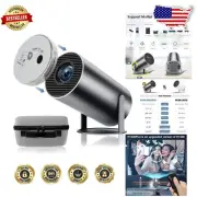 Smart HD Mini Projector - 300 ANSI, Auto Keystone & 180° Rotation for Easy Setup