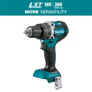 Makita 18V LXT Lithium-Ion 1/2 in Brushless Cordless Hammer Driver-Drill Tool On