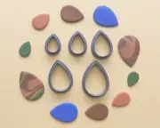 Drop Shape Polymer Clay Cutter Set | Clay Tools | Maxi Set Mini Clay cutters