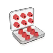 Memory Foam Ear Tips Earbuds Noise Isolating Eartips For Earphone Headphones-Red