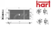 ENGINE CONDENSER AC 641 042 HART I
