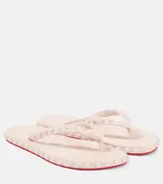 [Christian Louboutin] Christian Louboutin Super Loubi thong sandals AU 7 black