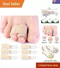 Broken Toe Wraps 6 Pack Cushioned Bandages Hammer Toe Separator Splints, Toe ...