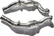 Stainless Steel Exhaust Manifold Compatible with Maserati Quattroporte 3.0T Car Accessories with Catalytic Header Without Cat Pipe