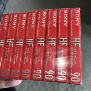 8-Pack MAXELL Cassette Tapes Normal Bias HF 90 Minutes Blank Audio SEALED, NEW!